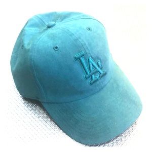 LA teal cap